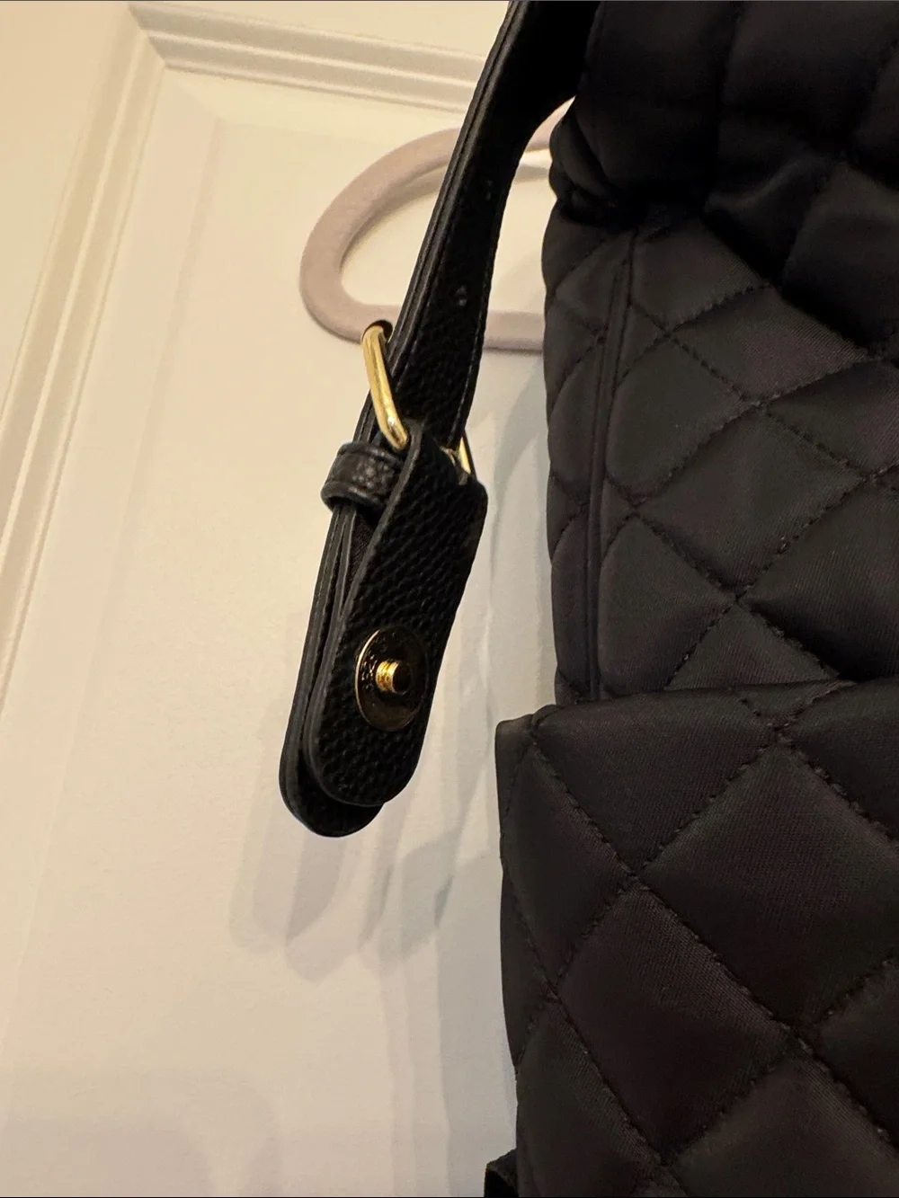 Tommy Bahama Quilted Black Backpack